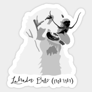 Labrador Dalí Sticker